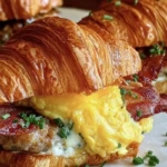 Breakfast Croissant Sandwiches