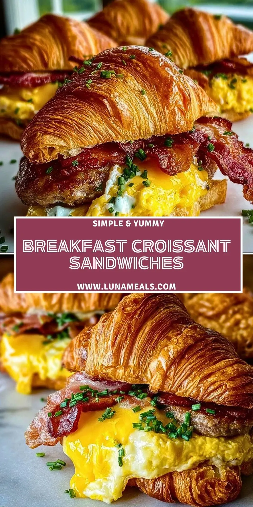 Breakfast Croissant Sandwiches (2)