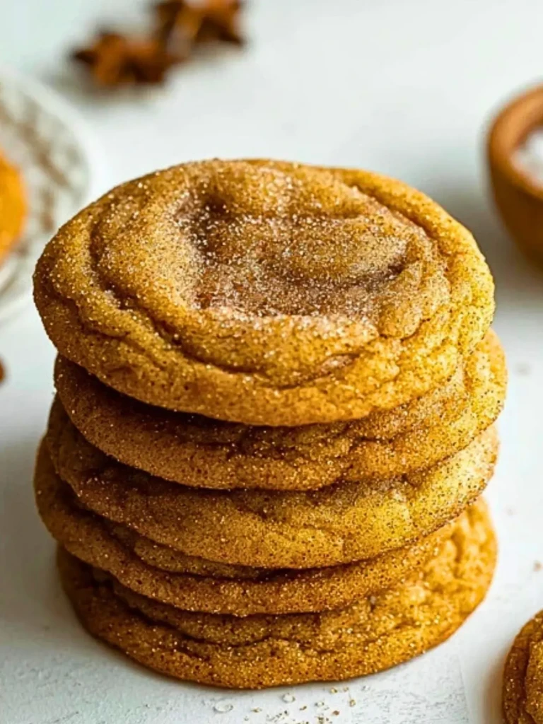Brown Butter Pumpkin Snickerdoodle Cookies (1)