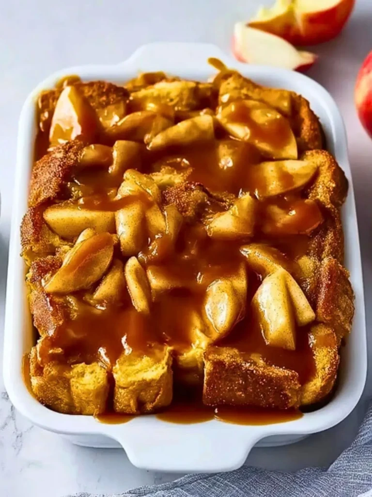 Caramel Apple Stuffed French Toast Casserole (1)