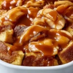 Caramel Apple Stuffed French Toast Casserole