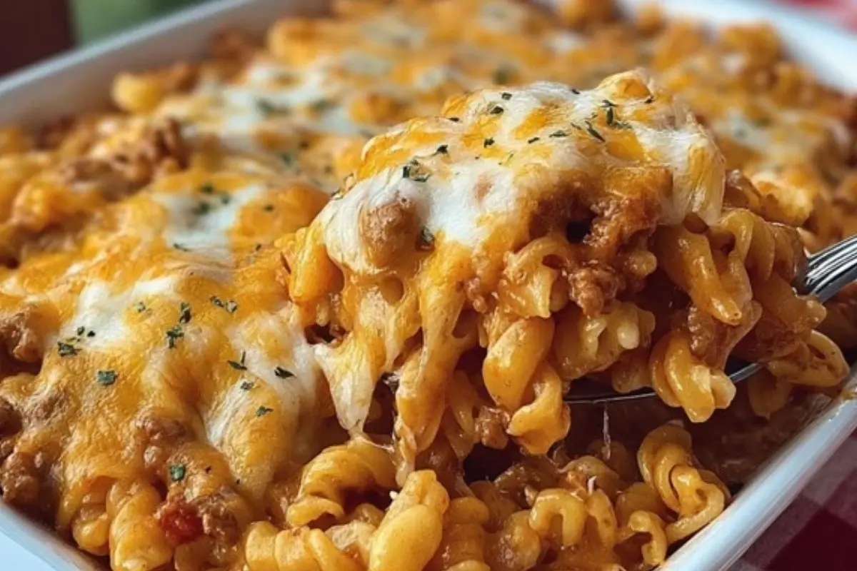 Cheeseburger Pasta Dinner Casserole