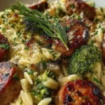 Chicken Sausage and Broccoli Orzo