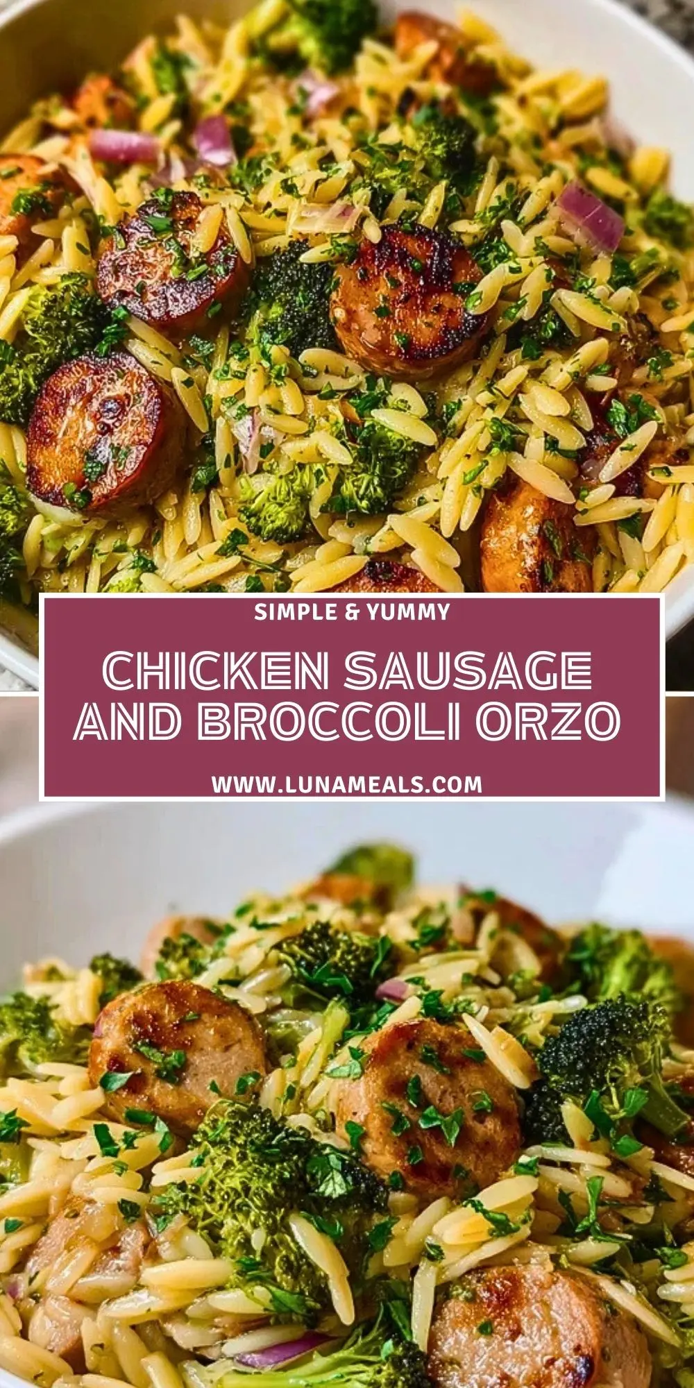Chicken Sausage and Broccoli Orzo (3)