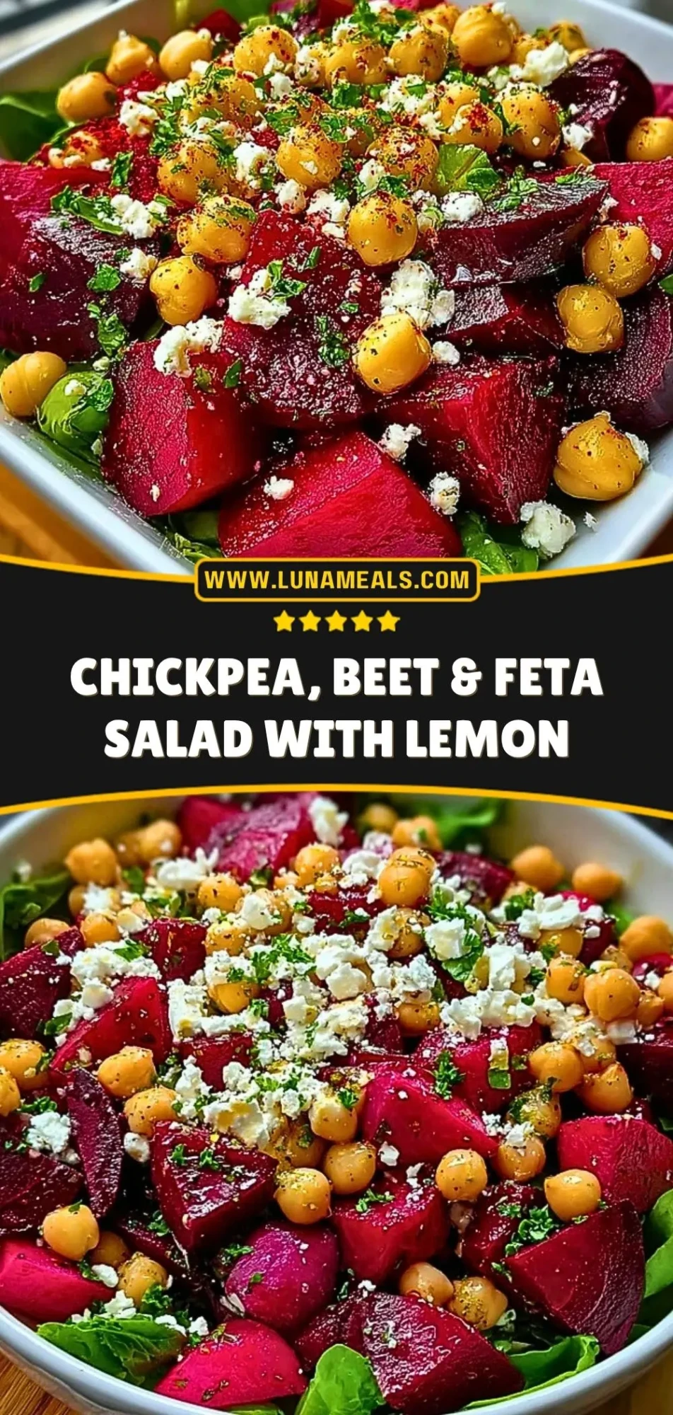 Chickpea, Beet & Feta Salad with Lemon (3)