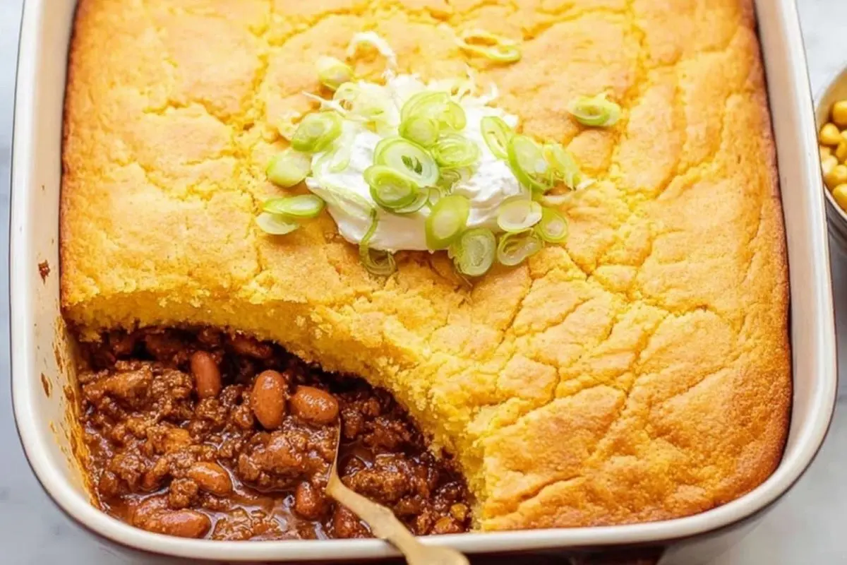 Chili and Cornbread Casserole 1