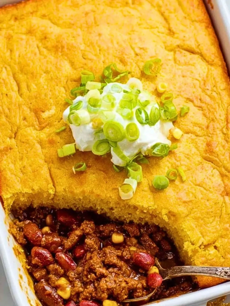 Chili and Cornbread Casserole 2