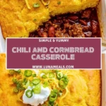 Chili and Cornbread Casserole Pin 1