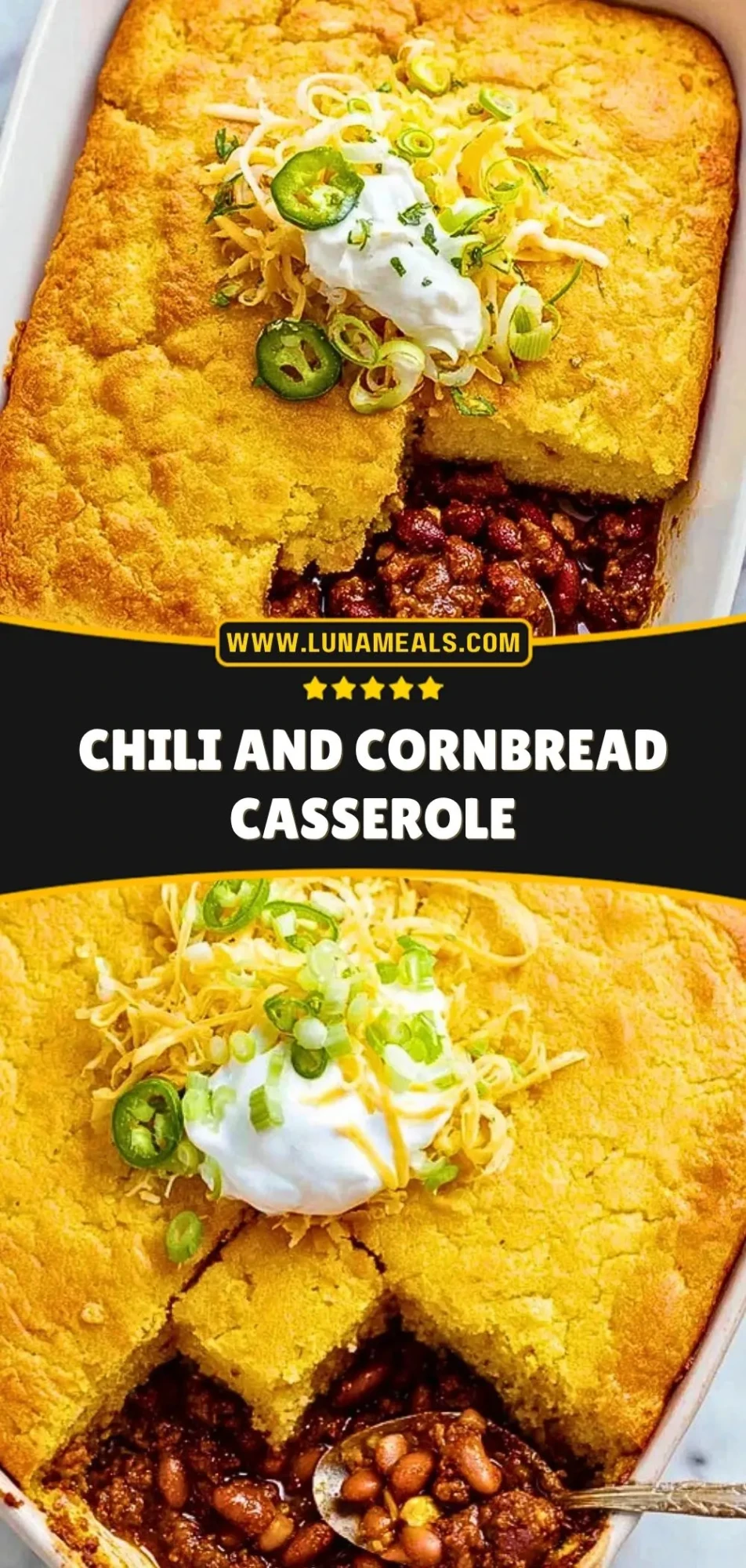 Chili and Cornbread Casserole Pin 2
