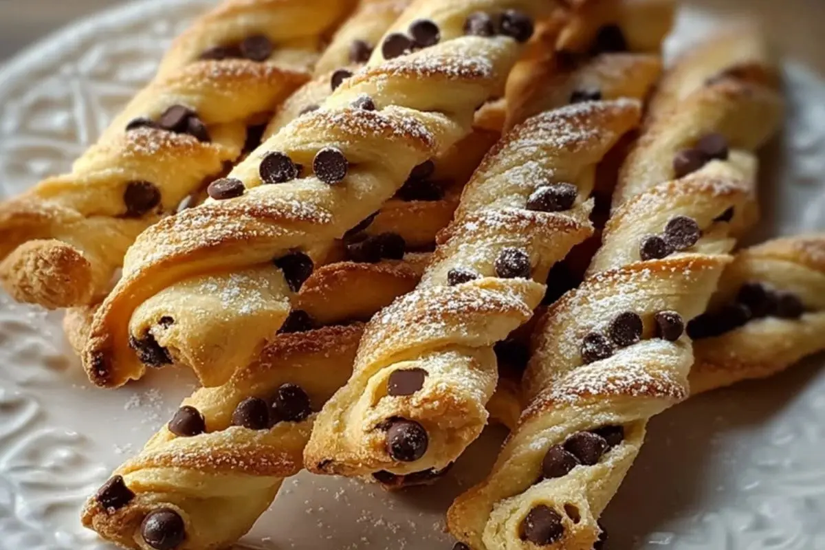 Chocolate Chip Cookie Dough Twists