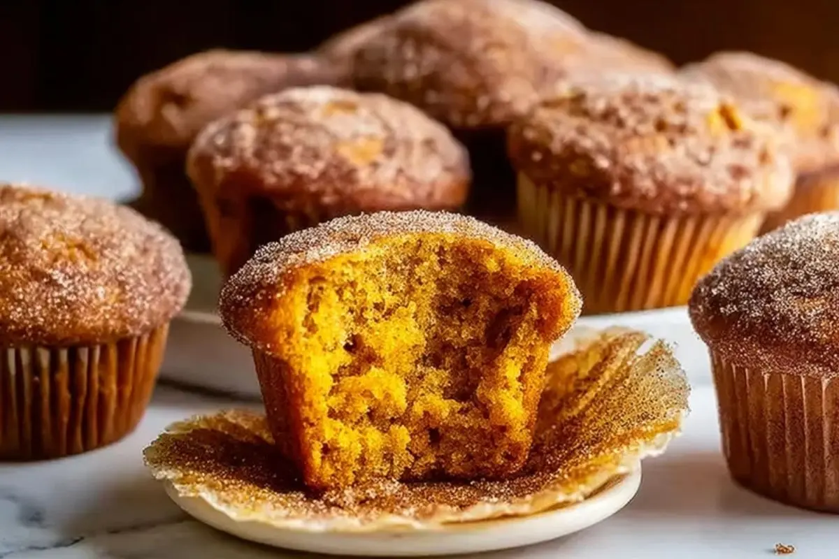 Cinnamon Sugar Pumpkin Muffins