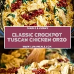 Classic Crockpot Tuscan Chicken Orzo (2)