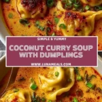 Coconut Curry Soup with Dumplings (2)