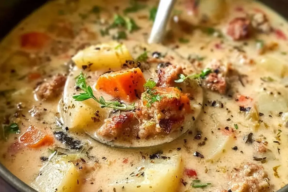Comforting Potato and Sausage Chowder