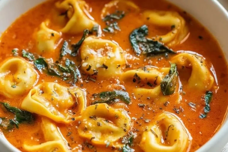 Cozy Tomato Tortellini Soup