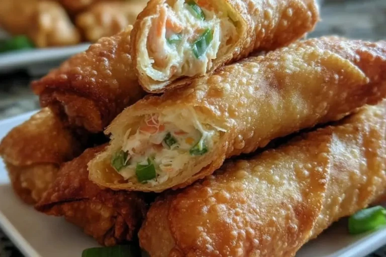 Crab Rangoon Egg Rolls