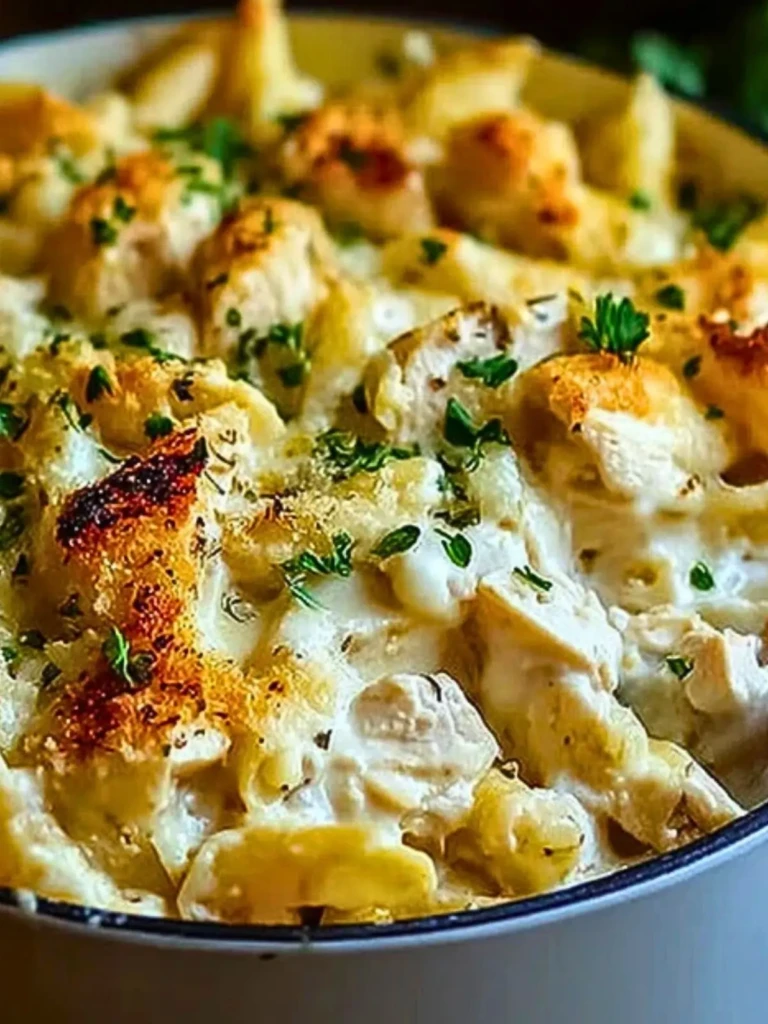 Creamy Garlic Parmesan Chicken Pasta Bake (1)