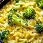 Creamy One-Pot Broccoli Cheddar Orzo