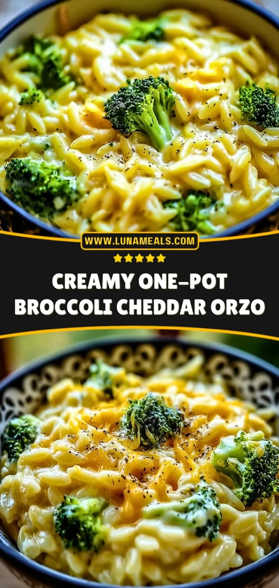 Creamy One-Pot Broccoli Cheddar Orzo (3)