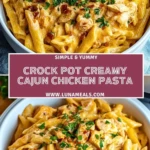Crock Pot Creamy Cajun Chicken Pasta (2)