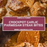 Crockpot Garlic Parmesan Steak Bites (2)