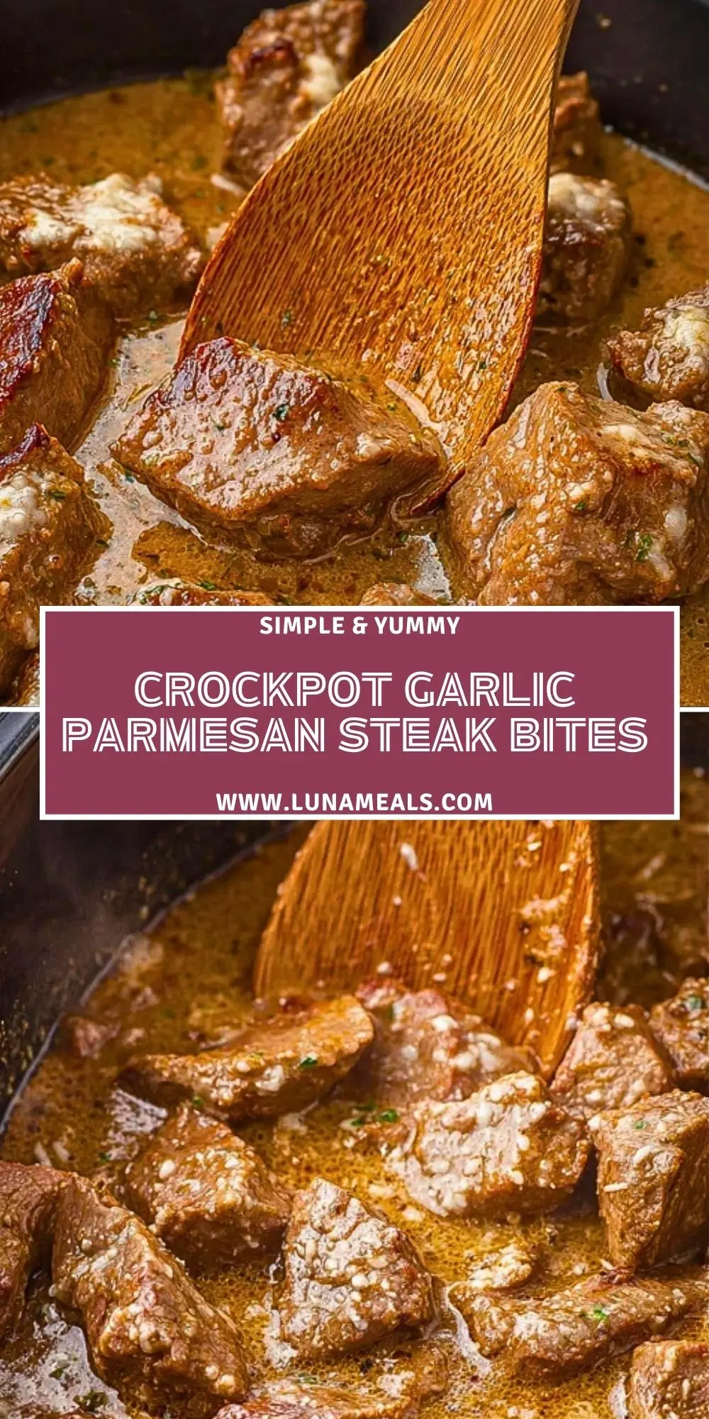 Crockpot Garlic Parmesan Steak Bites (2)