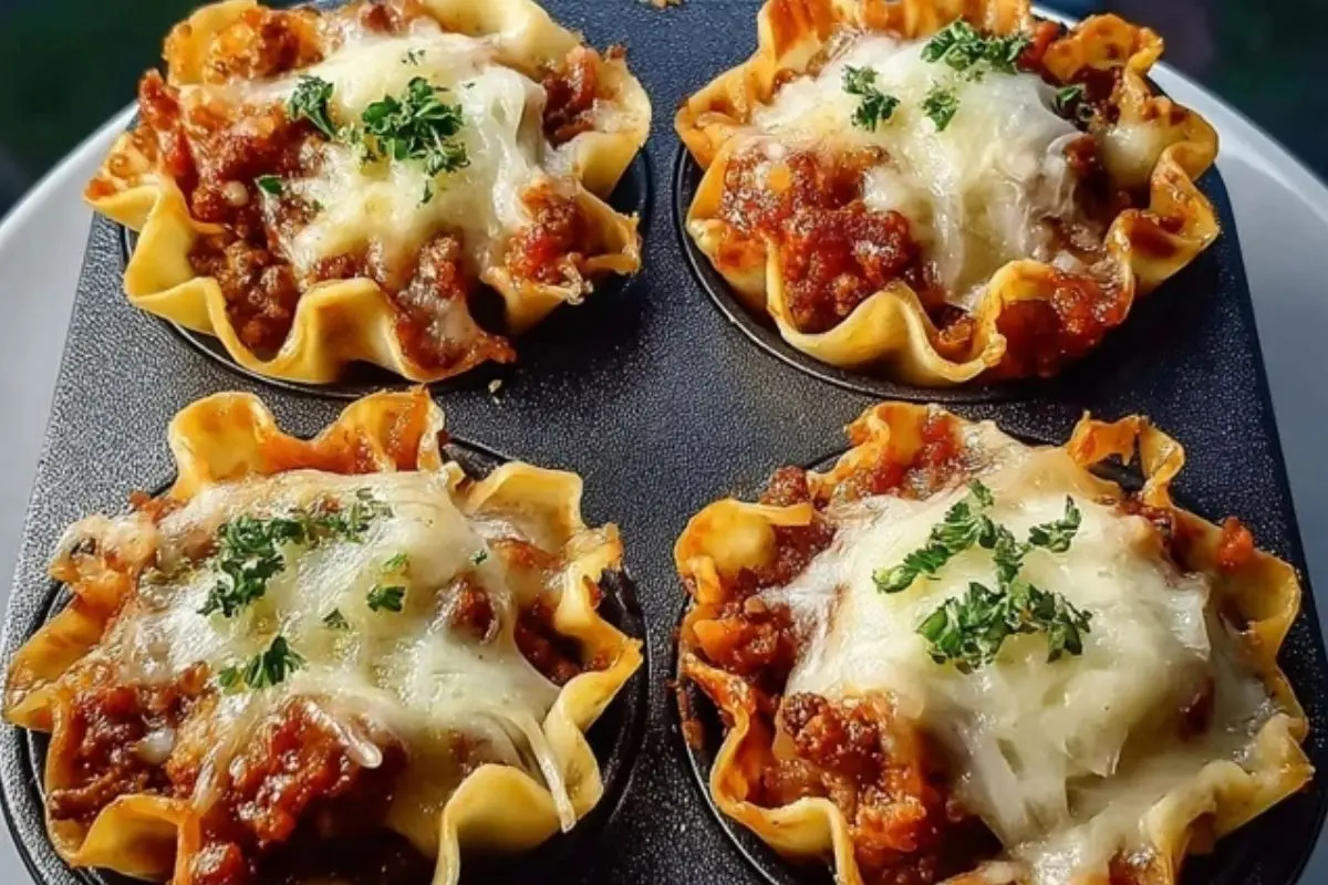 Easy Lasagna Cups