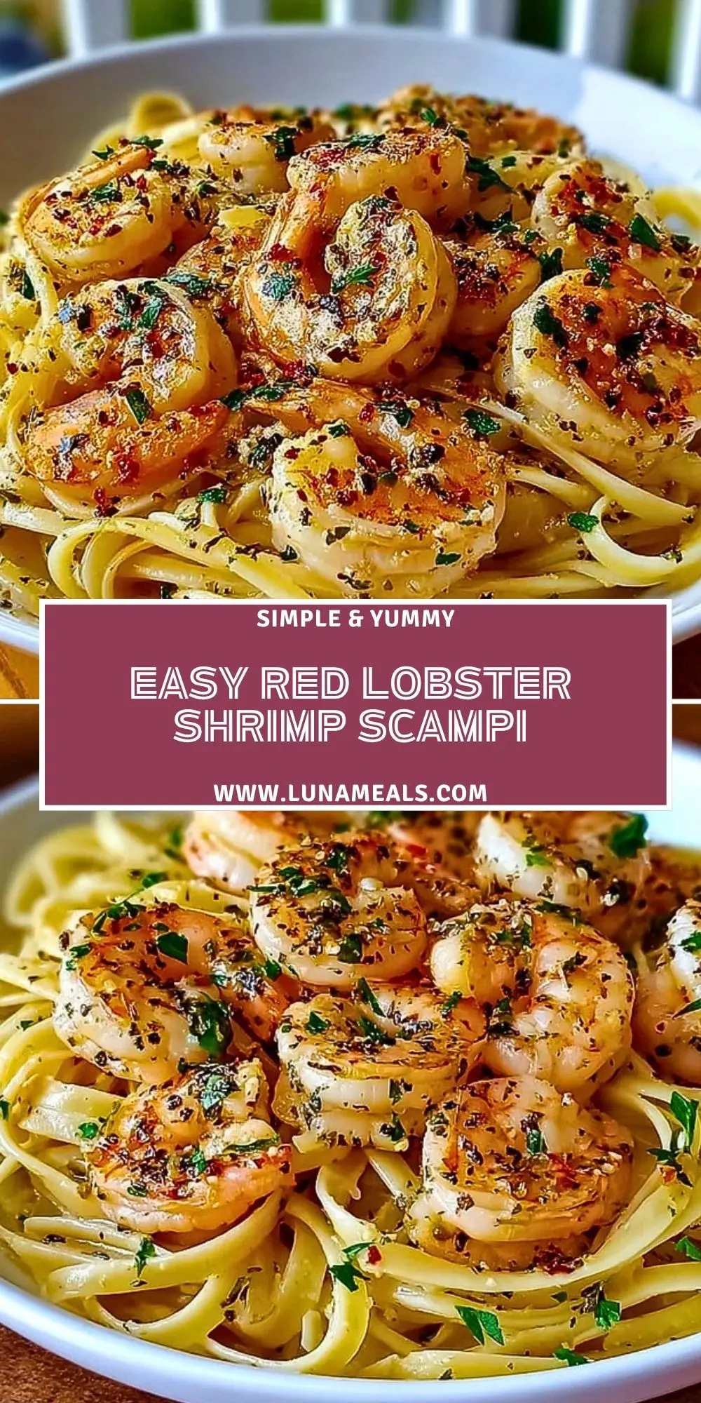 Easy Red Lobster Shrimp Scampi Pin 1