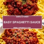 Easy Spaghetti Sauce Pin 1
