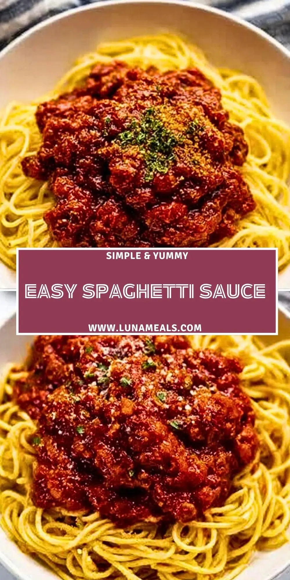 Easy Spaghetti Sauce Pin 1
