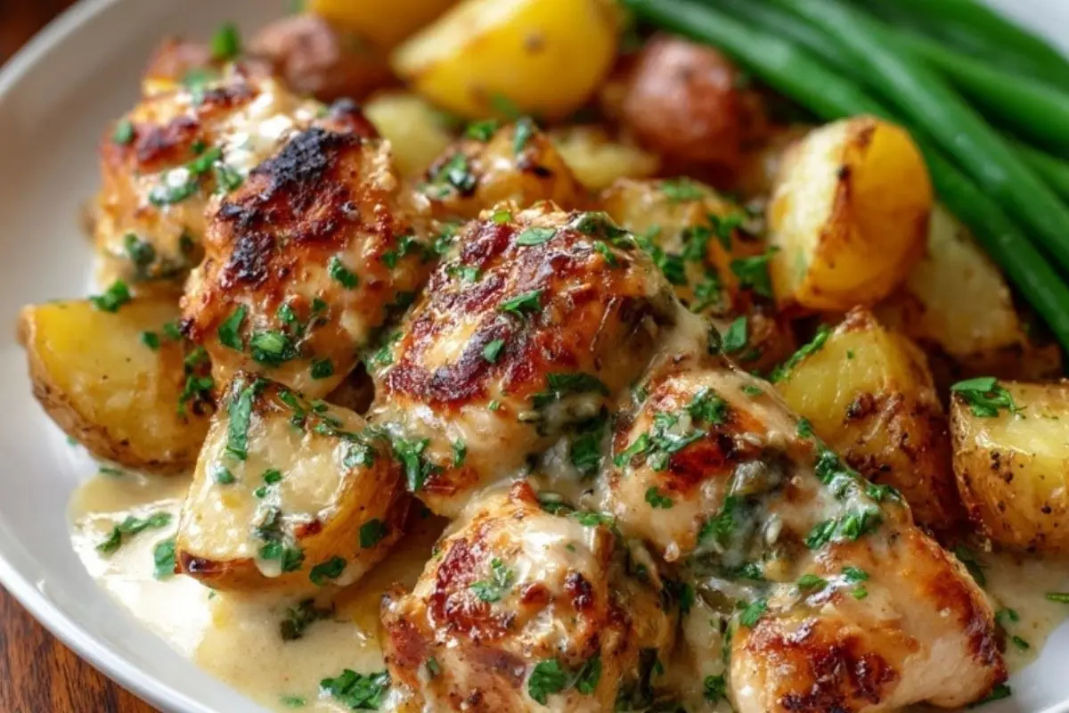 Garlic Parmesan Chicken and Potatoes