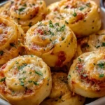 Garlic Parmesan Pizza Rolls