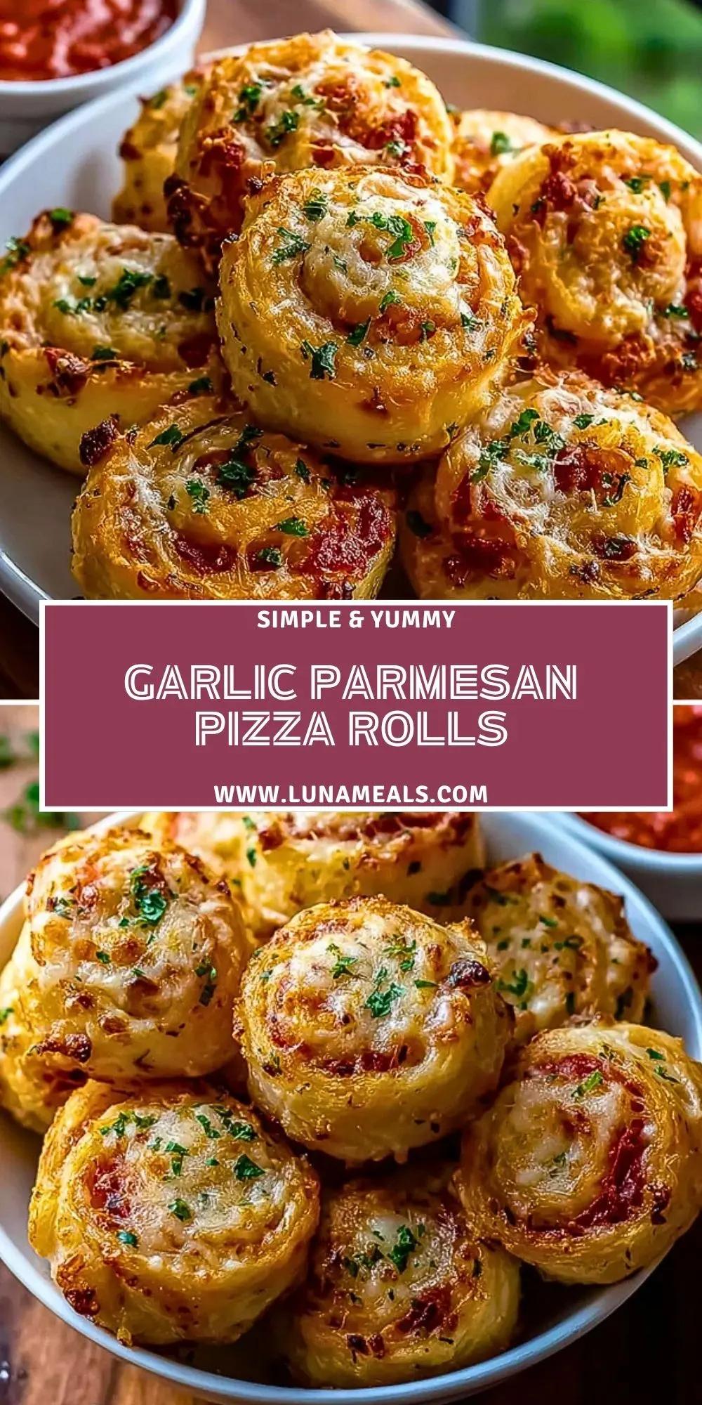 Garlic Parmesan Pizza Rolls (2)