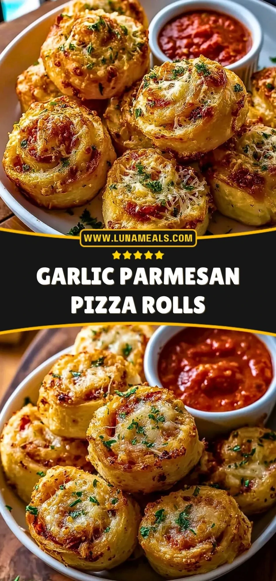 Garlic Parmesan Pizza Rolls (3)