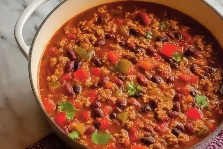 Hearty Turkey Vegetable Chili