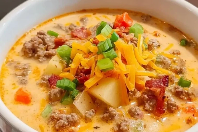 Homemade Cheeseburger Soup