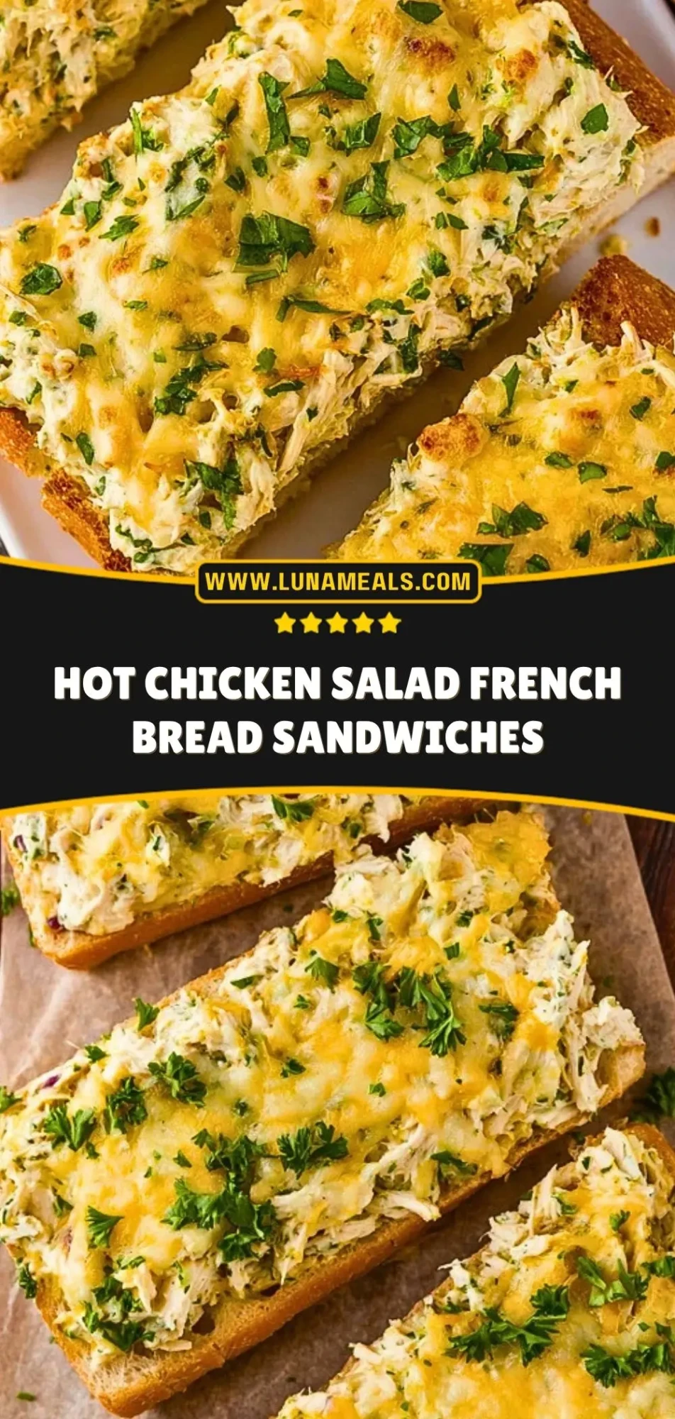 Hot Chicken Salad French Bread Sandwiches (3)