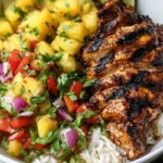 Jerk Chicken Bowl with Pineapple Salsa 1
