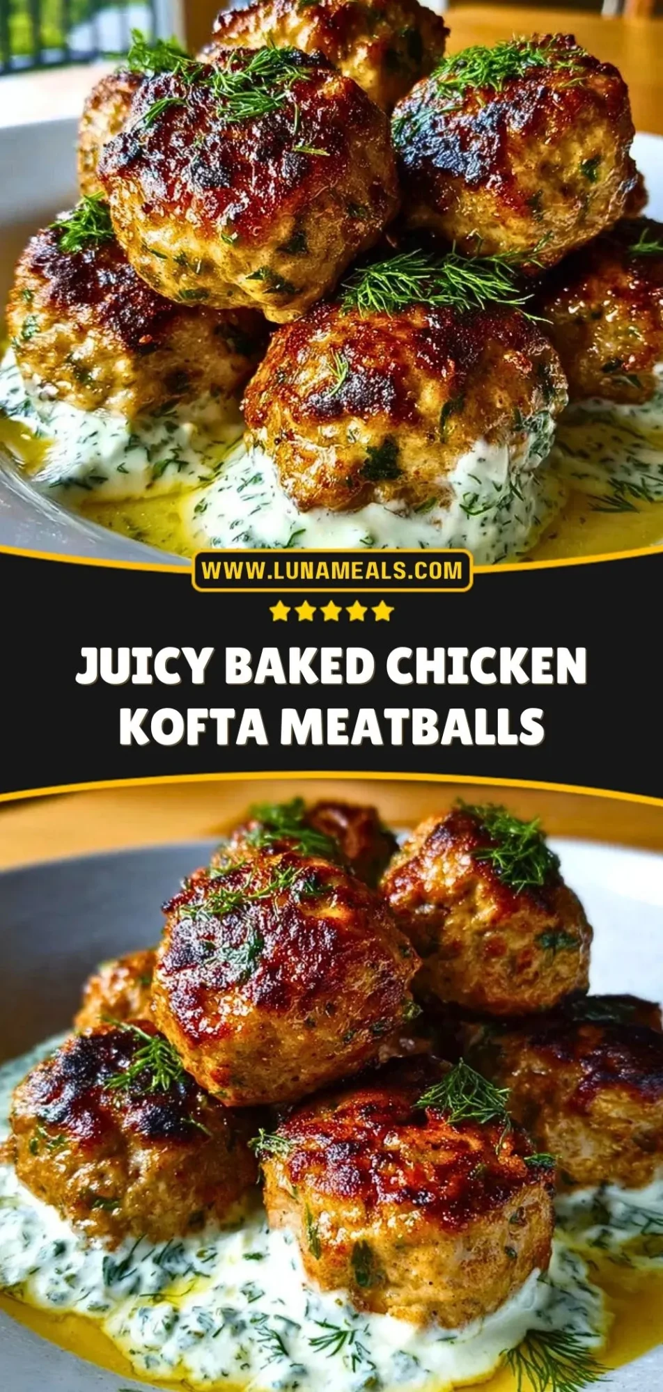 Juicy Baked Chicken Kofta Meatballs (3)