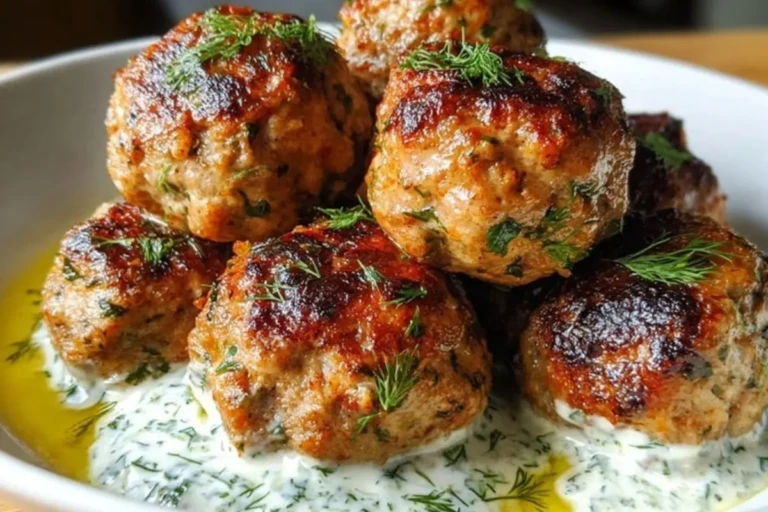 Juicy Baked Chicken Kofta Meatballs