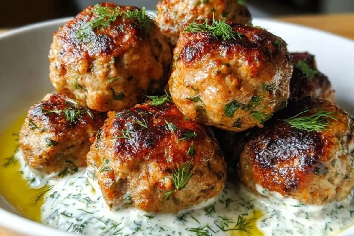 Juicy Baked Chicken Kofta Meatballs