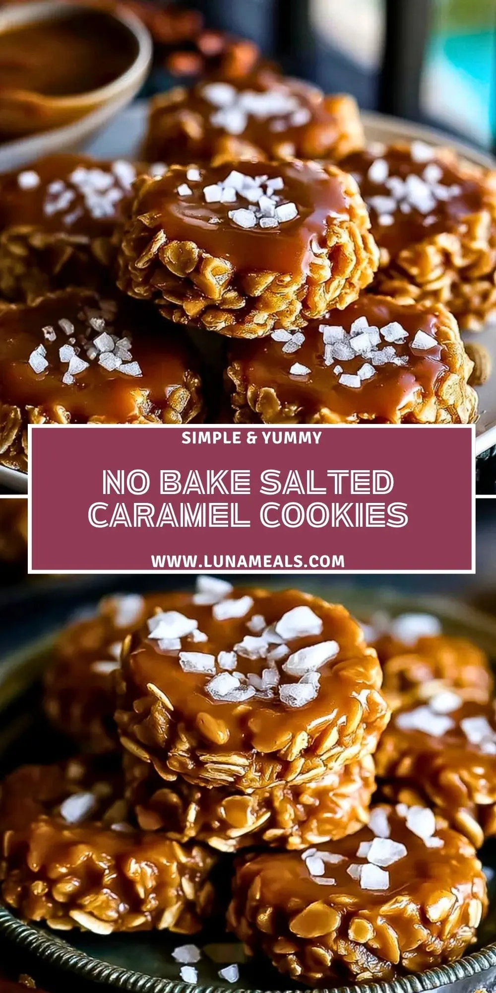 No Bake Salted Caramel Cookies (2)