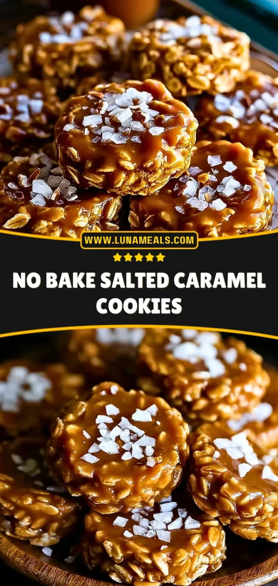 No Bake Salted Caramel Cookies (3)