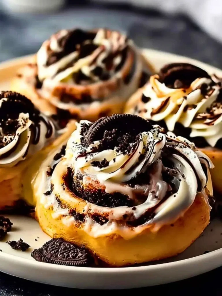 Oreo Stuffed Cinnamon Rolls 2