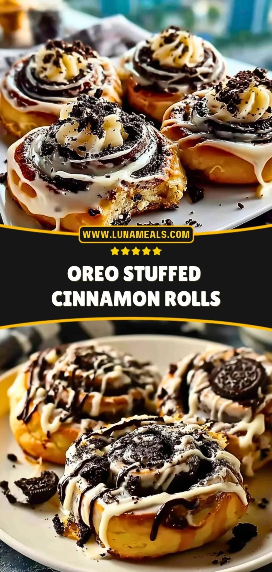 Oreo Stuffed Cinnamon Rolls Pin 2