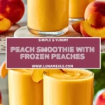 Peach Smoothie With Frozen Peaches (2)