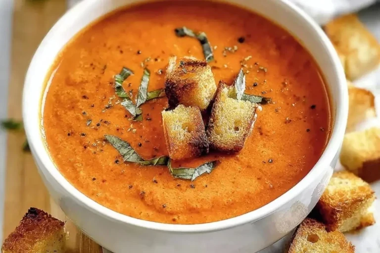 Perfect Roasted Tomato Basil Soup