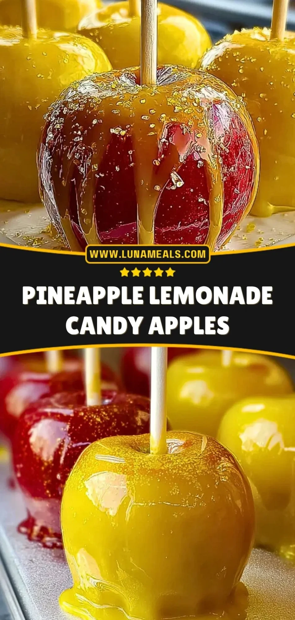 Pineapple Lemonade Candy Apples (3)