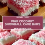 Pink Coconut Snowball Cake Bars (2)