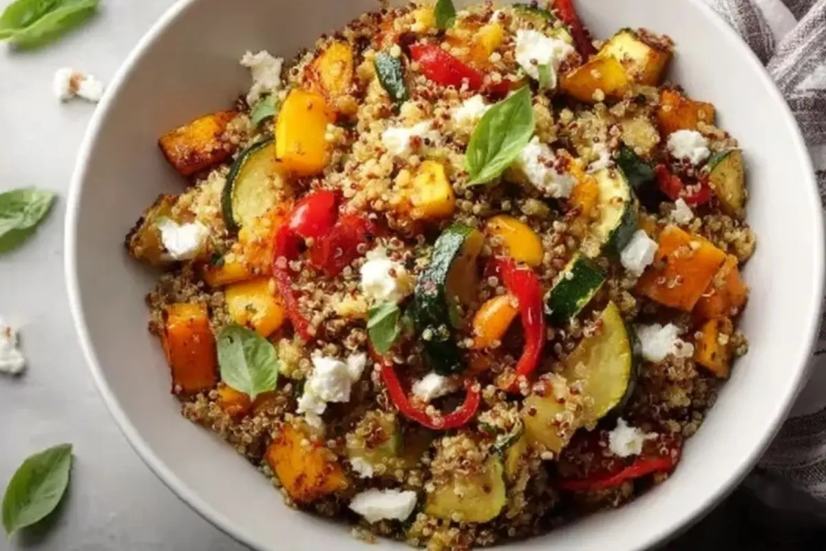 Quick & Easy Quinoa Salad with Roasted Vegetables 1